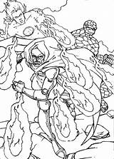 Coloring Pages Fantastic Four Coloringbookfun sketch template