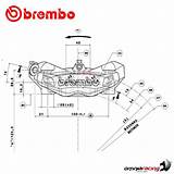 Brembo Caliper Brake Monobloc 100mm Wheelbase Radial Espl sketch template