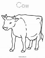 Cow Coloring Pages Kids Outline Printable Print Sheets Dairy Clipart Tracing Twistynoodle Built California Usa Library Noodle sketch template