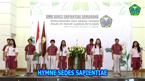 Hymne Sma Marsudirini Sedes Sapientiae Kota Semarang Youtube