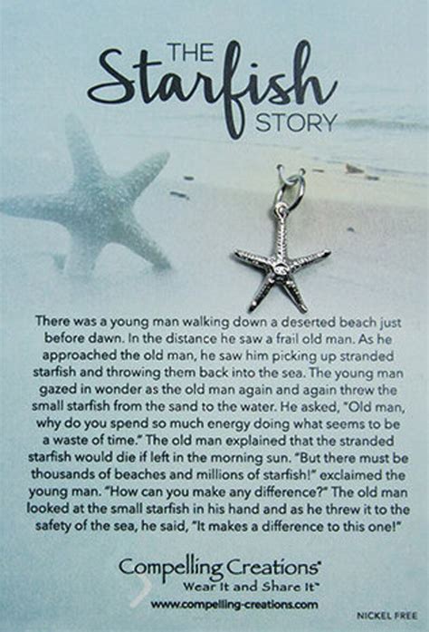 starfish story charm etsy
