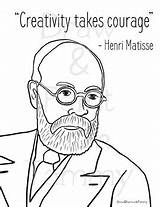 Henri Matisse sketch template