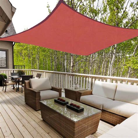 deluxe square sun shade sail pool shade cool top outdoor canopy patio ebay