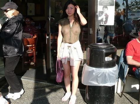 amateur asian milf in see thru clothing in public in vancouver high