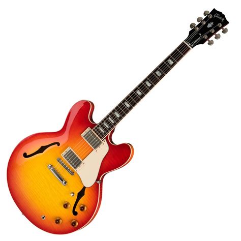 gibson es  figured heritage cherry  gearmusic