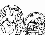 Pascua Huevos Pasqua Cesto Colorear Uovo Disegno Cistella Ous Amb Dibuix Acolore Stampare Dibuixos sketch template