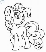 Coloring Pony Little Pie Pinkie Videos Mn Print sketch template