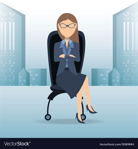 successful business woman cartoon royalty free vector image
