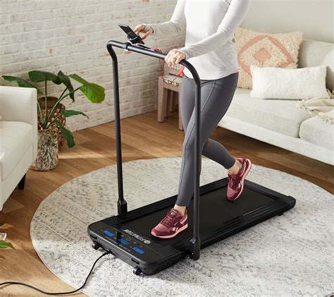 fitnation slimline pro walking treadmill  echelon app qvccom