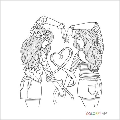 bff coloring pages color  warna