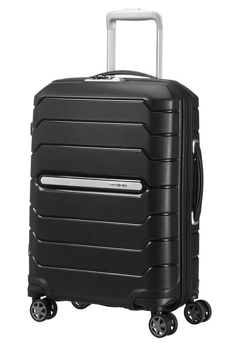 samsonite flux spinner expandable 4 wheels black rolling luggage