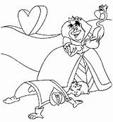 Queen Hearts Coloring Disney Alice Pages Wonderland Sheets Printable Color Designs Popular sketch template