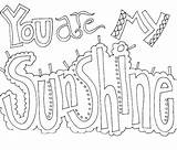 Cuss Coloring Pages Word Sunshine Printable Print sketch template