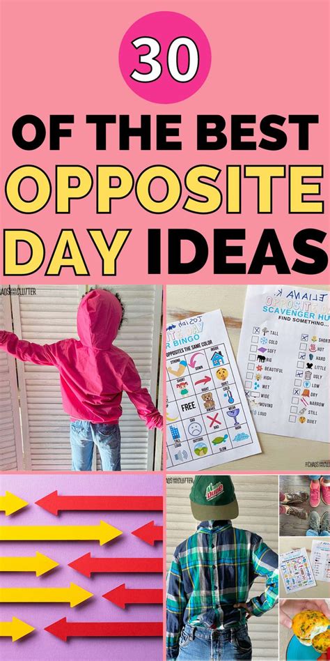 day ideas opposites preschool opposites game opposites