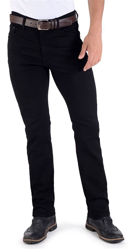 jeans hombre pantalon mezclilla classic fit negro yale envio gratis