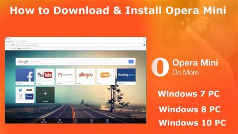 install opera mini  windows  youtube