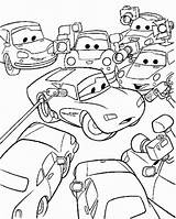 Cars Coloring Mcqueen Piston Cup Wins Printable Lightning Mater Sally Hit Disney Movie sketch template