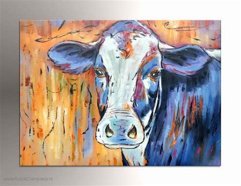 blauwe koe  painting pop art art