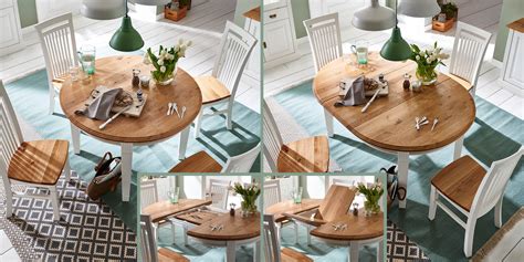 nordic home tisch mit  stuehlen casainnaturade esstische rund