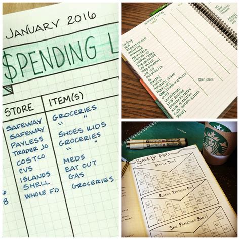 bullet journal ideas  savvy budget  financial trackers