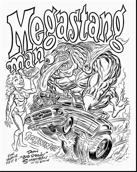 remarkable hot rods muscle cars coloring page  rod coloring home