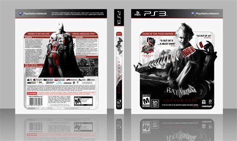 Batman Arkham City Playstation 3 Box Art Cover By White Wolf