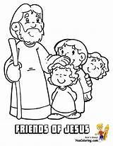 Coloring Bible Jesus Kids Pages Christian Friends Children Printable Story Preschoolers Yescoloring Faithful Toddlers Preschool Stories Faith Drawings Sheets Characters sketch template