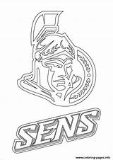 Ottawa Senators Nhl Logo Coloring Hockey Pages Printable Vancouver Avalanche Sport Sports Canucks Drawing Print Logos Teams Goalie Colorado Jets sketch template