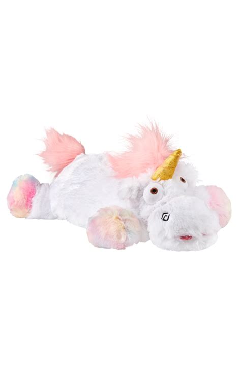 despicable  rainbow fluffy unicorn pillow plush universal orlando