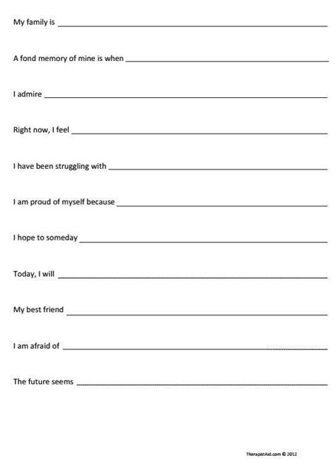 grief worksheets  adults  worksheet