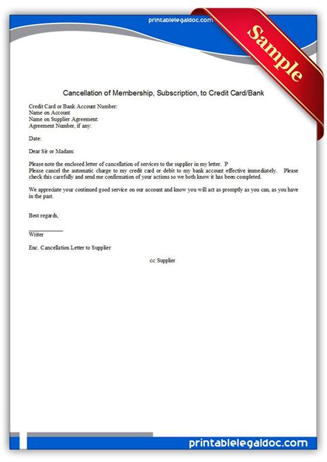 write  cancellation  membership letter