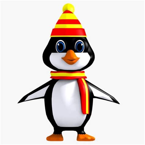 model penguin character