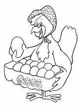 Coloring Chicken Pages Eggs Chickens Clipart Cartoon Outline Colouring Cliparts Line Library Christmas Dog Attribution Forget Link Don Popular Comments sketch template