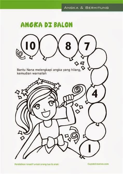 Belajar Anak Menghitung And Mewarnai Balon