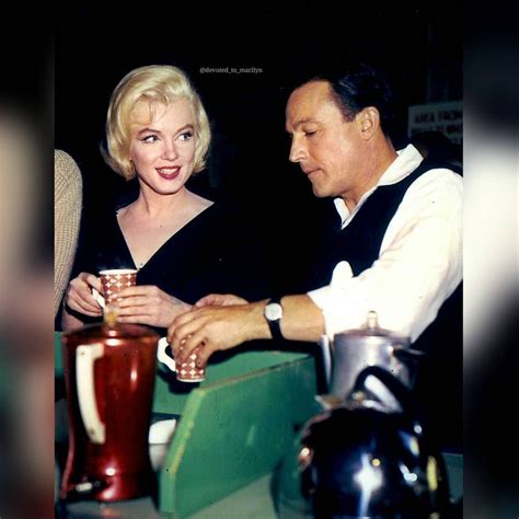 marilyn monroe and gene kelly on the set of let s make love in 1960 gene had a cameo role in