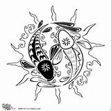 Pisces Tattoo Tattoos Yang Designs Yin Men Symbol Tattootribes Fish Zodiac Ying Sign Harmony Balance Meaning Flower Body Idinfo Index sketch template