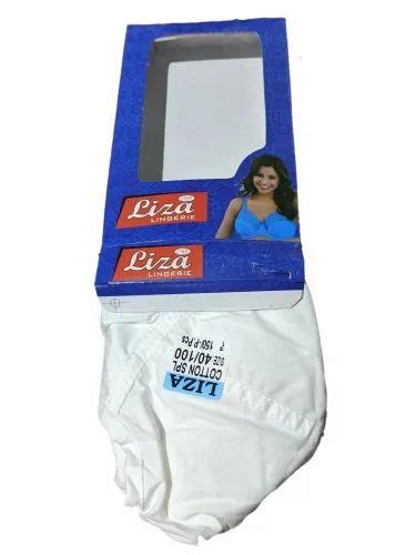 Liza Lingerie Ladies White Plain Cotton Bra Size 40 100 At Rs 150