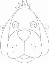 Mask Dog Coloring Printable Kids Masks Face Pages Para Puppy Animal Template Studyvillage Clipart Colorear Caretas Crafts Open Print Pdf sketch template