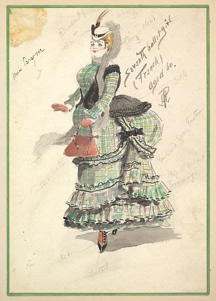 Percy Anderson Costume Design For Seventh Ballet Girl French Aged