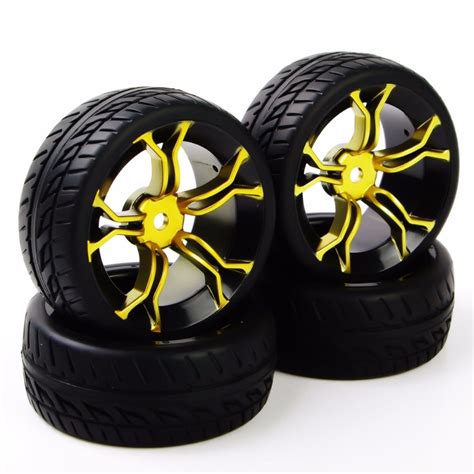 buy pcs rc car tires rubber tyre wheel rim  hsp hpi rc  flat racing
