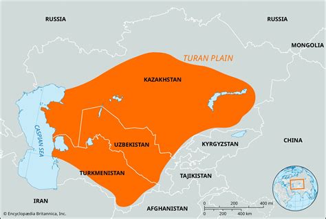 turan plain map location facts britannica