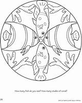 Mandala Fisch Dover Mandalas Malvorlage Drus Ausmalbilder Buch Actvities Colorir Kindergarten Malen Artigo sketch template