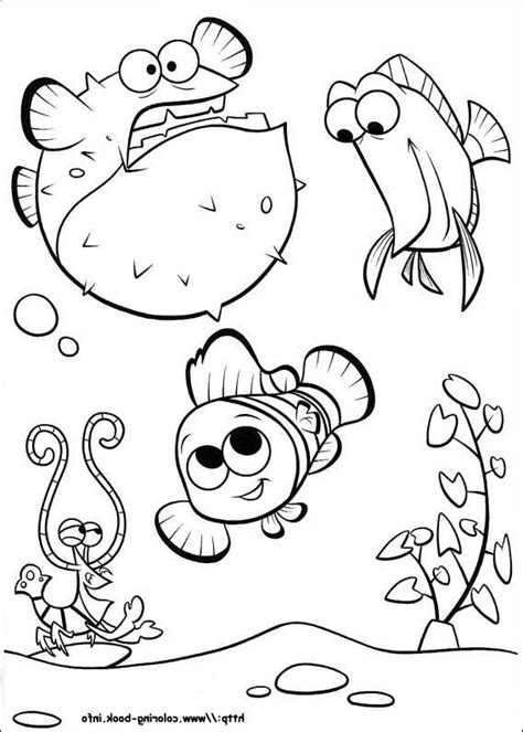 colouring finding nemo images  pinterest finding nemo