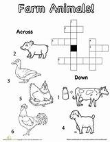Crossword Worksheet Worksheets Englisch Guess Clues Arbeitsblätter sketch template