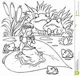 Degetica Colorat Planse Povesti Nufar Pe Frunza Copii Sfatulparintilor Printese Desene Fise Toads Frog Bambina Rotture Rospi Limba Romana Muchacha sketch template