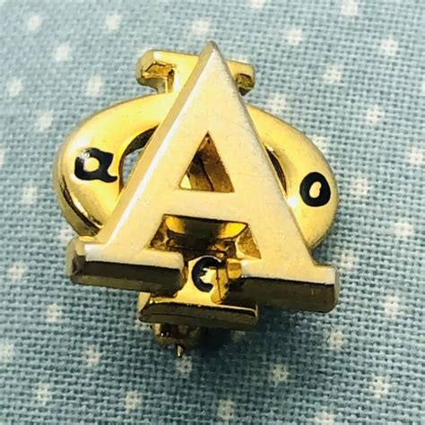 alpha phi sorority gold filled lapel pin  arizona state chapter