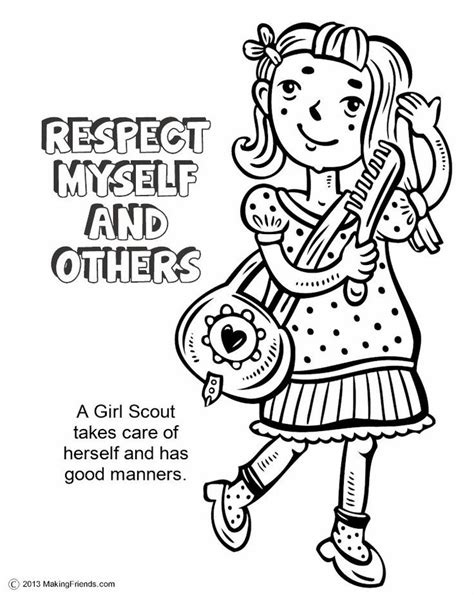 pics girl scout coloring pages  juniors   images