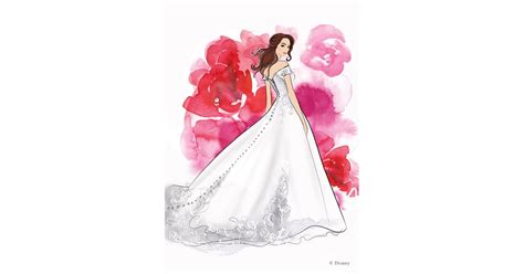 disney s belle wedding dress design see every disney princess wedding