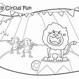 Coloring Circus Lion Pages Getdrawings sketch template