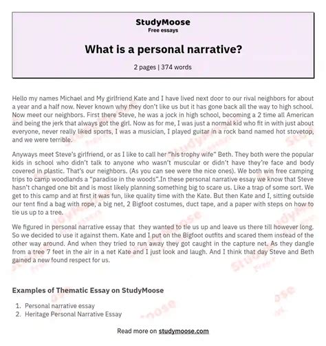 grade  narrative essay examples sitedoctorg